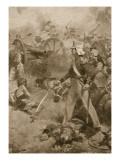 Chillianwala, January 13th 1849: the Body of Pennycuick Guarded by His Son reproduction procédé giclée par Walter Paget