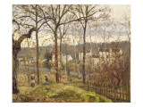Winter Landscape at Louveciennes, C.1870 Giclee Print by Camille Pissarro