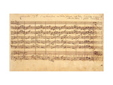 The Brandenburg Concertos, No.5 D-Dur, 1721 reproduction procédé giclée par Johann Sebastian Bach