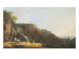 The Great Cascade and Villa of Maecenas at Tivoli Lámina giclée por Richard Wilson