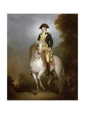 Equestrian Portrait of George Washington Giclee Print by Peale 