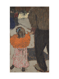 Child Wearing a Red Scarf, C. 1891 Giclee Print by Edouard Vuillard