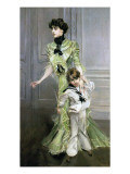 Madame Georges Hugo and Her Son Jean, 1898 Giclee Print by Giovanni Boldini