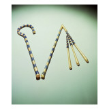 Crook and Flail, from the Tomb of Tutankhamun Reproduction procédé giclée par Egyptian 18th Dynasty 