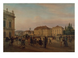 Parade before the Royal Palace, 1839 Giclee-trykk av Wilhelm Bruecke Parade before the Royal Palace, 1839 Giclee-trykk av Wilhelm Bruecke