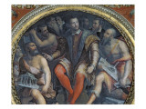 Cosimo I and His Artists, from the Sala Di Cosimo I Impressão giclée por Giorgio Vasari Cosimo I and His Artists, from the Sala Di Cosimo I Impressão giclée por Giorgio Vasari