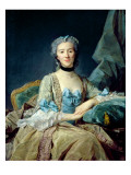 Madame De Sorquainville, 1749 Giclee Print by Jean-Baptiste Perronneau