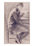 Portrait of an Artist Sketching, 1801 Giclee Print by John Constable