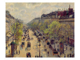 Boulevard Montmartre, Spring, 1897 Giclee Print by Camille Pissarro Boulevard Montmartre, Spring, 1897 Giclee Print by Camille Pissarro