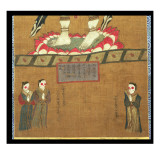 Female Figures Making Offerings to Avalokitesvara Giclee Print by Chinese School 