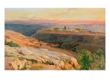 Jerusalem from the Mount of Olives, 1859 Lámina giclée por Edward Lear Jerusalem from the Mount of Olives, 1859 Lámina giclée por Edward Lear