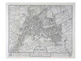 Plan of Birmingham, 1731, Published 1789 Giclee Print by William Westley