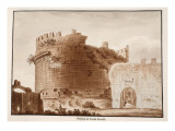 The Tomb of Cecilia Metella, 1833 Giclee Print by Agostino Tofanelli