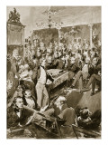Sir Robert Peel in the House, 1846 Giclee Print by Walter Wilson