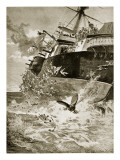 Hms Victoria Capsizing, 22nd June 1893 Giclee Print by William Heysham Overend