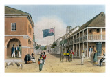 View of Harbour Street, Kingston, Jamaica Giclee Print by James Hakewill