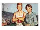 Robbie Brightwell and Ann Packer Giclee Print by McConnell 