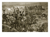 Charge of the Dragoons at Talavera Giclee Print by Richard Caton Woodville II