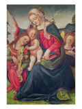 Virgin and Child and Angel Musicians Giclée-Druck von Piero di Cosimo 