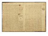 A Page from the Codex Leicester, 1508-12 Giclee Print by Leonardo da Vinci 