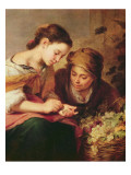 Detail of the Little Fruit-Seller, 1670-75 reproduction procédé giclée par Bartolome Esteban Murillo