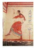 Tomb of the Acrobats, Detail of a Dancer Giclée-Druck von Etruscan 