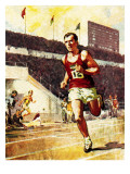 Running a Marathon in the Olympics Giclee Print by McConnell 