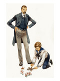 When They Were Young: Sir Winston Churchill reproduction procédé giclée par Peter Jackson