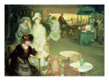 Cocktail Hour, or Cafe De Nuit, 1906 Impressão giclée por Richard E. Miller Cocktail Hour, or Cafe De Nuit, 1906 Impressão giclée por Richard E. Miller