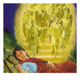Strange Dreams from the Bible: Jacob's Ladder reproduction procédé giclée par Clive Uptton