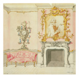 Proposal for a Drawing Room Interior, 1755-60 Giclee Print by John Linnell