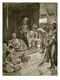 Sir James Brooke in Borneo, 1842 Reproduction procédé giclée par Richard Caton Woodville II