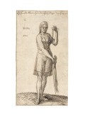 A Nigerian Woman Holding Reeds, 1583 Giclee Print by Melchior Lorck