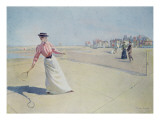 Lawn Tennis on the Normandy Coast Giclee Print by Albert Lynch