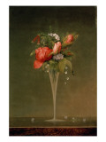 Still Life with Wine Glass, 1860 Giclee Print by Martin Johnson Heade