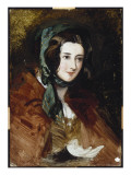 A Portrait Study of Lady Harriet Hamilton Giclee Print by Edwin Henry Landseer