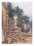 Dr. Monro Inspecting His Stables Giclee Print by William Holman Hunt