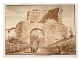 Tomb of Saint Helena, Via Labicana, 1833 Giclee Print by Agostino Tofanelli
