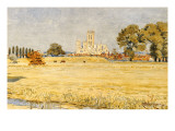 Canterbury Cathedral from the Meadows, 1894 Giclee Print by Walter Crane