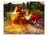 Musicienne Du Silence, 1900 reproduction procédé giclée par Arthur Hacker