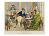 Le Cafe, Pub. by Rodwell and Martin, 1820 Giclee Print by John James Chalon