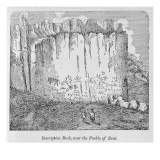 Inscription Rock, Near the Pueblo of Zuni Giclee Print by American School 