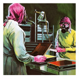 Medical Researchers at Work Reproduction procédé giclée par Gerry Wood