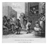 First Design for the Enraged Musician, 1799 Giclée-Druck von William Hogarth