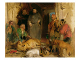 A Study for Bolton Abbey in the Olden Time reproduction procédé giclée par Edwin Henry Landseer