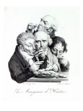 Les Mangeurs D'Huitres, 1825 Lámina giclée por Louis Leopold Boilly Les Mangeurs D'Huitres, 1825 Lámina giclée por Louis Leopold Boilly
