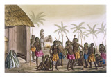 Native Funeral Service Near Luanda, Congo Giclee Print by Campi 