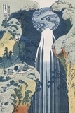 Amida Waterfall on the Kiso Highway reproduction procédé giclée par Katsushika Hokusai