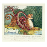 The Tiger and the Boa Constrictor, 1835 Giclee Print by Aloys Zotl