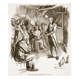 Charles Simeon Preaching in a Barn Giclee Print by Frederick Pegram